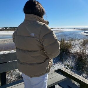 The North Face Tan Puffer Jacket